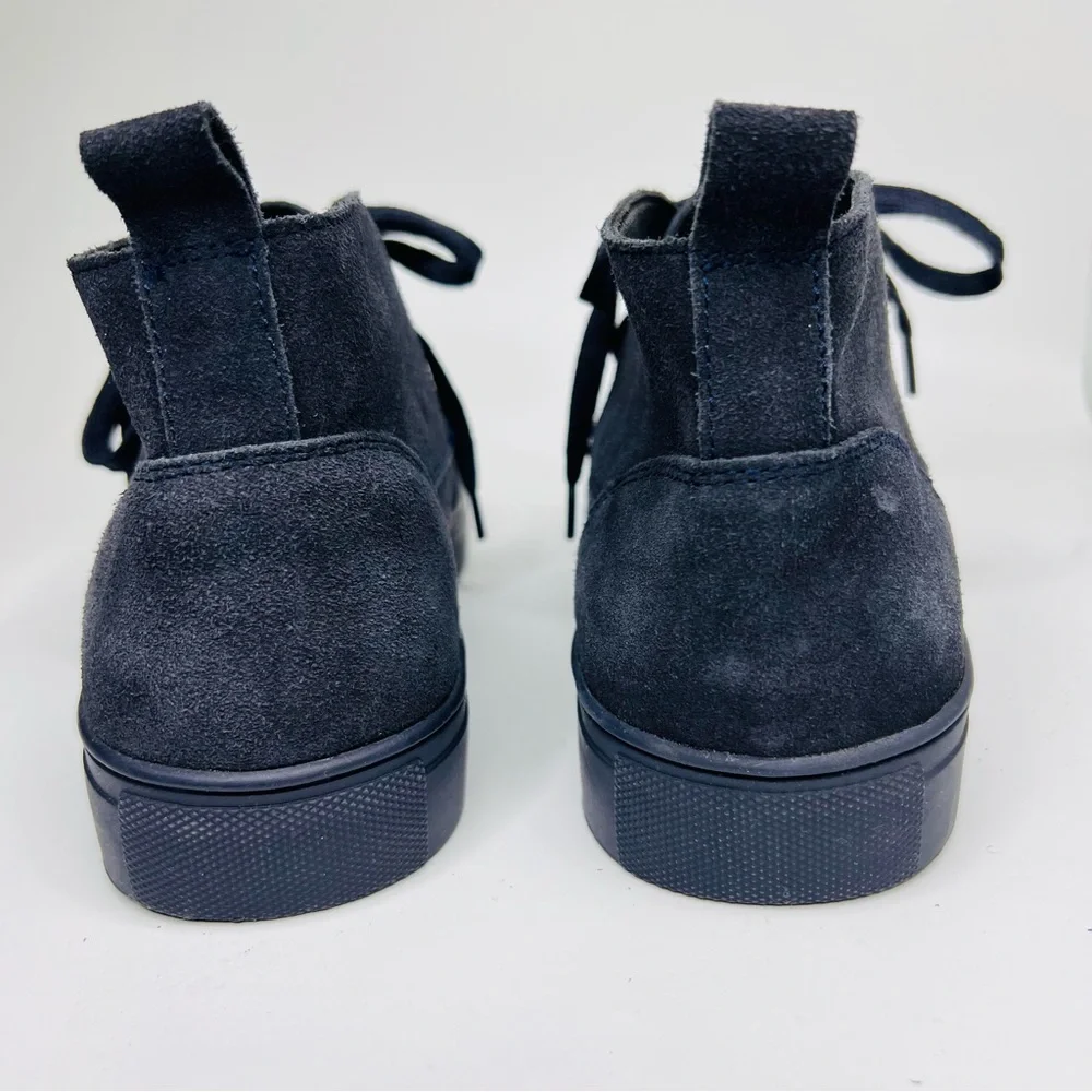 Express Navy Suede Leather Lace Up Chukka Sneakers Men’s Size 8